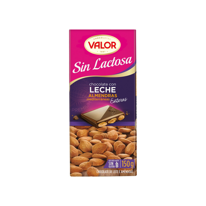 Producto Chocolate Con Almendras Valor sin Lactosa 