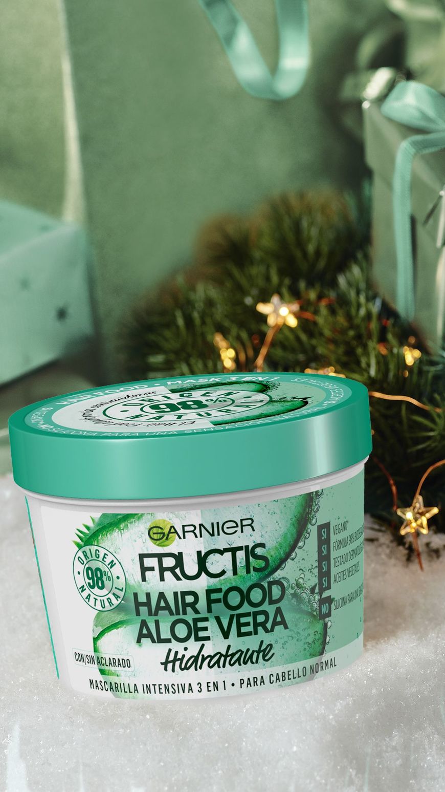 Producto Garnier Fructis Hair Food Mascarilla Capilar 3 en 1 Aloe Vera Hidratante