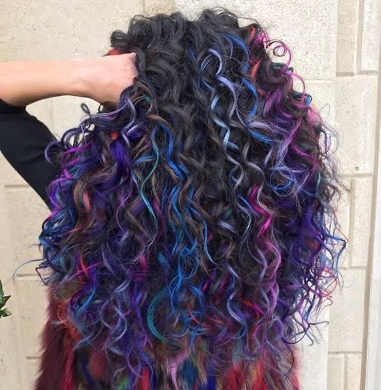 Fashion Cabelo arco-íris 🌈🤩