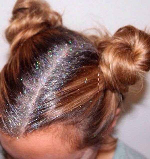 Moda Glitter hair ✨🤩