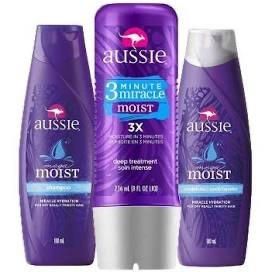 R$ 83,90 Kit Aussie Moist: Shampoo + Condiciona + Tratamento
