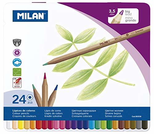 Product Milan 80058 - Pack de 24 lápices de colores