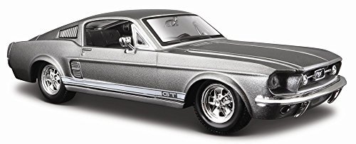 Producto Maisto – Ford Mustang GT 1967, 31260 G, Gris, en Miniatura