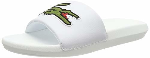 Social Lacoste Croco Slide 319 4 US CMA, Sandalias de Punta Descubierta para