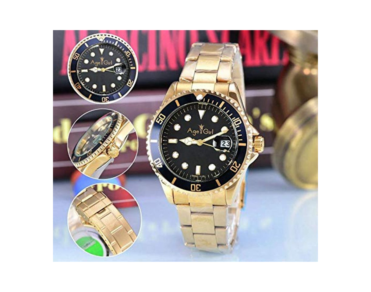 Social IWHSB Relojes de Pulsera automáticos de Marca Calendario Completo Reloj de Cuarzo Deportivo Relojes de Acero Inoxidable Gent Reloj de Fecha automático al Aire Libre Hombres Mujeres Correa 6