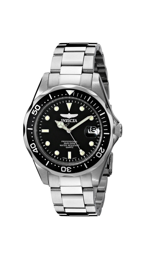 Social Invicta 8932 Pro Diver Reloj Unisex acero inoxidable Cuarzo Esfera negro