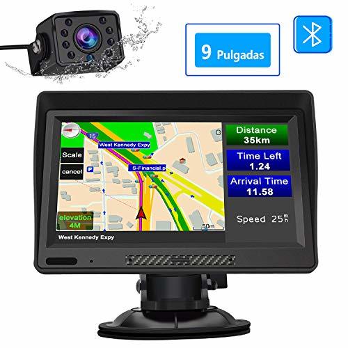 Productos AWESAFE Navegador GPS para Camiones y Coches con Bluetooth y Cámara Trasera