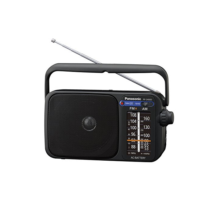 Electrónica Panasonic RF-2400DEG-K - Radio Portátil FM/Am,