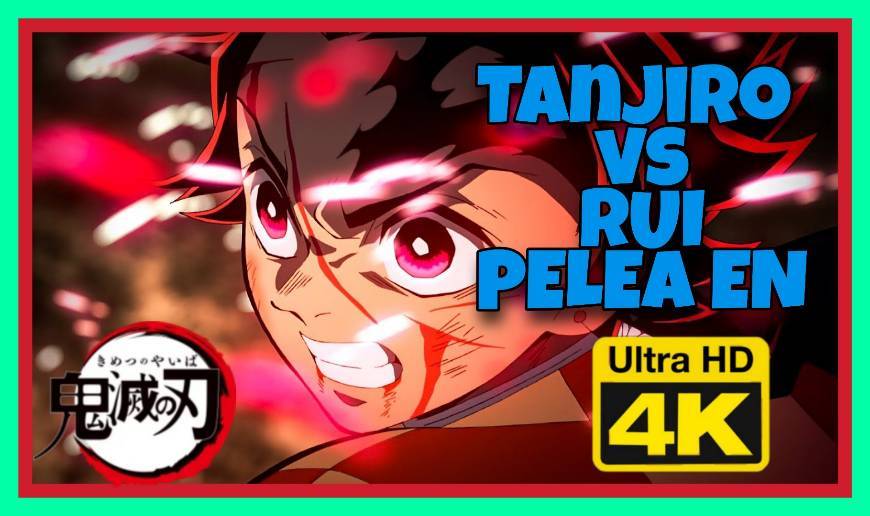 Serie Pelea de Tanjiro VS RUI en 4K