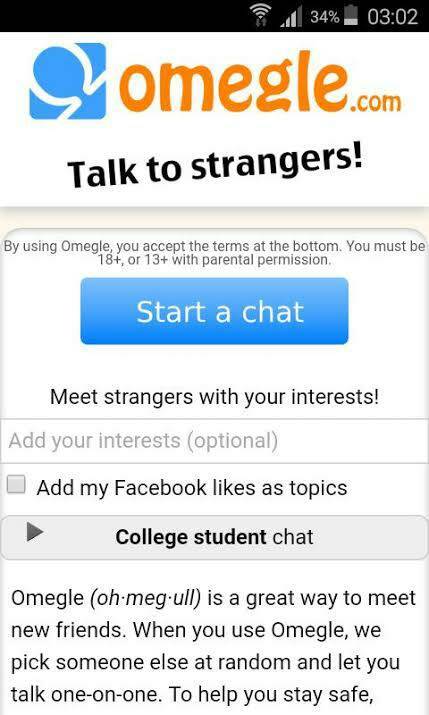 Apps Omegle 