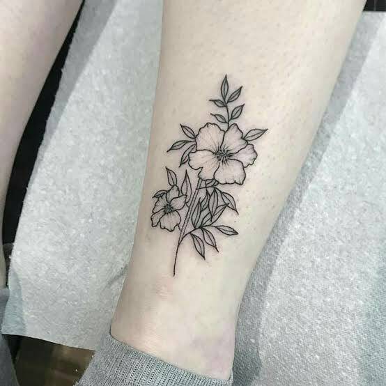 Social Tatuagem flor 