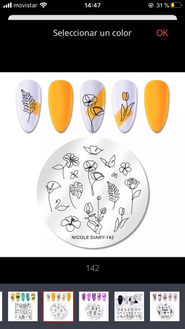 Social Plantilla diseños uñas
