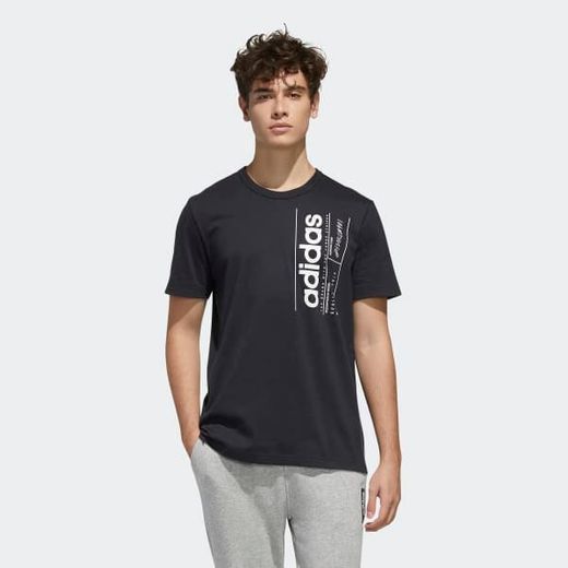 adidas Brilliant Basics T-Shirt Men Camiseta de Manga Corta, Hombre, Negro