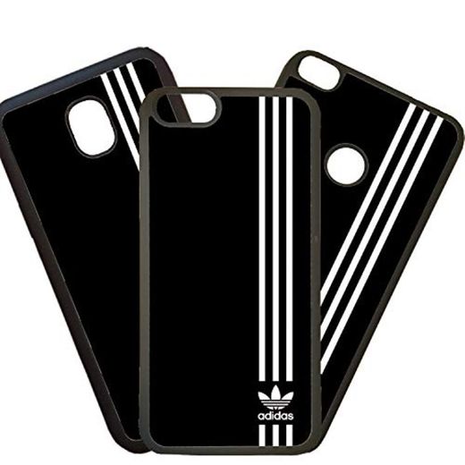 Tuscaprichosonline Carcasas De Moviles Fundas De TPU Compatible con El Modelo de Movil iPhone 8 Plus Adidas Logotipo Blanco