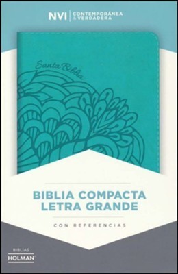 Books NVI Biblia Compacta Letra Grande Aqua