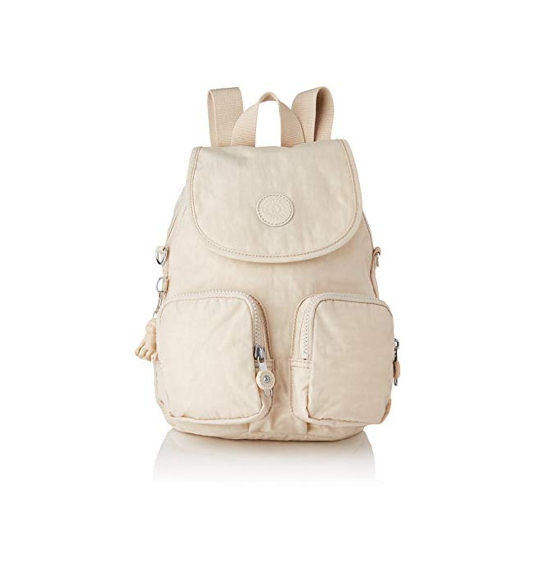 Fashion Kipling Firefly Up, BACKPACKS para Mujer, Marfil dinámico, 14x22x31 cm