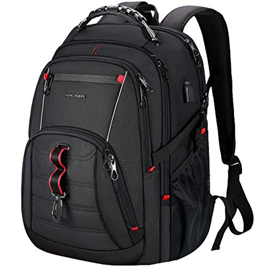 Moda KROSER Mochila para Portátil de Viaje 17" Grande Mochila para Computadora Elegante