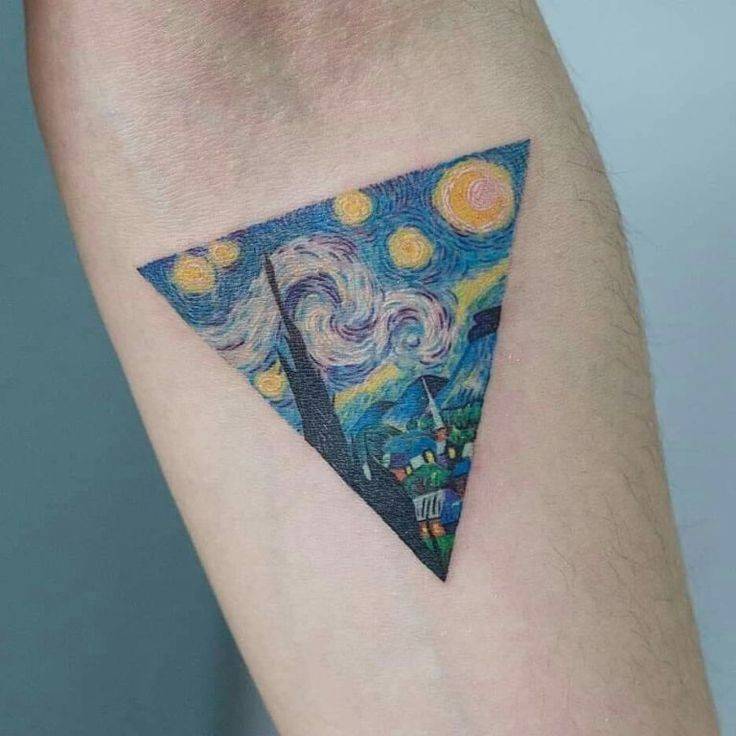 Fashion Uma tatto inspirada na obra de Vincent Van Gogh💙