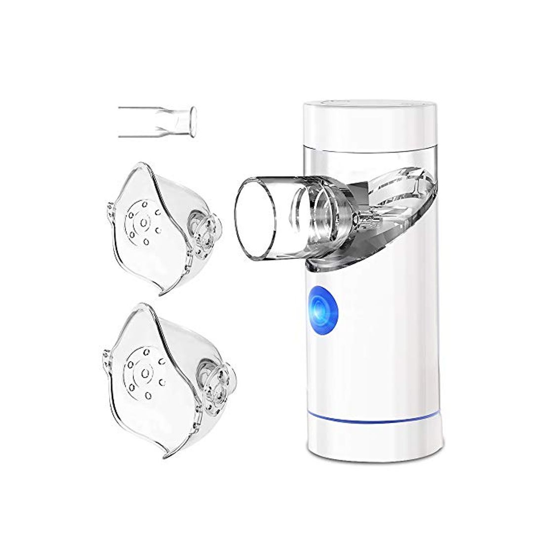 Producto TOPERSUN Nebulizador Eléctrico Inhalador Portatil Ruido Bajo USB Recargable con Boquilla y 2 Máscaras para Adultos y Niños