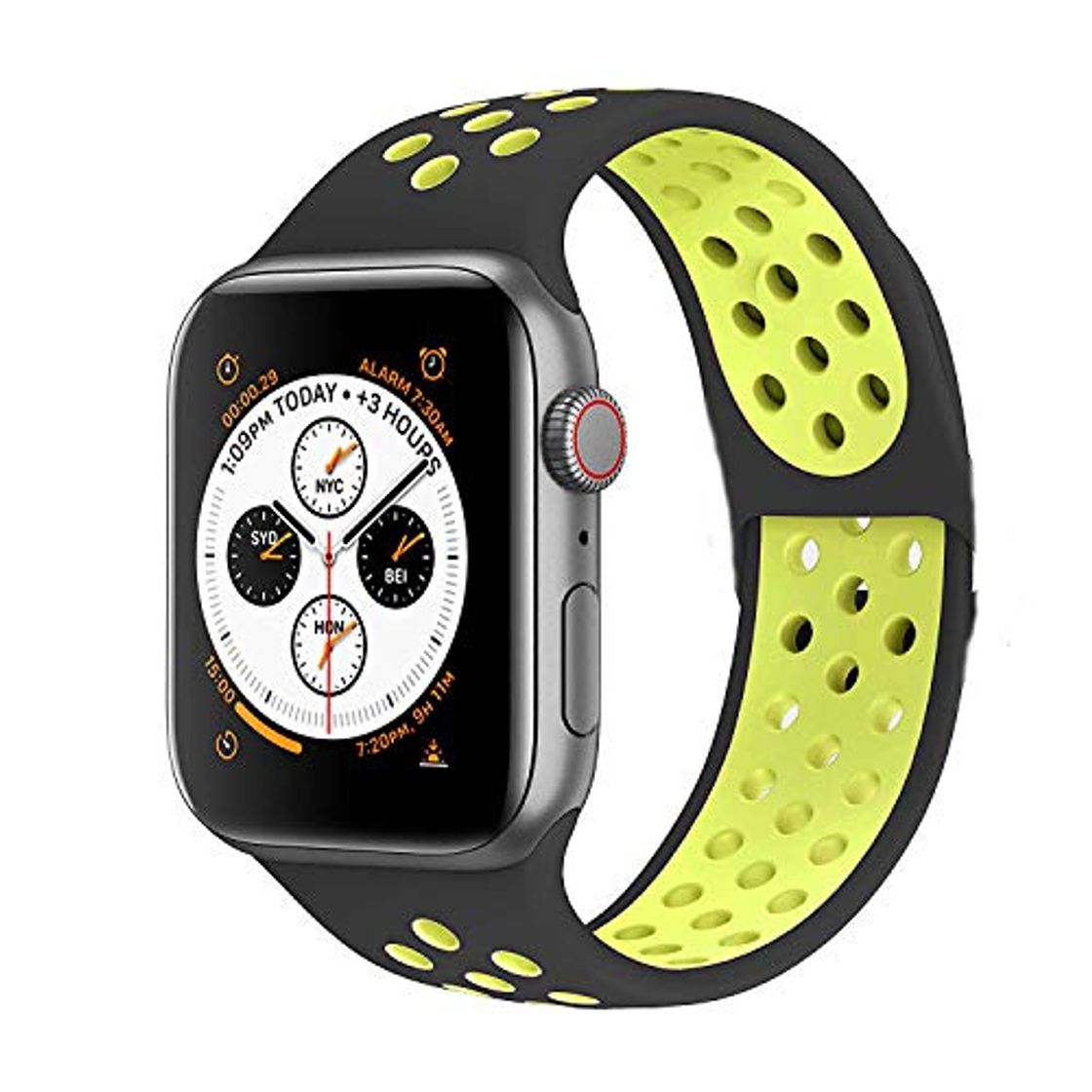 Social VIKATech Compatible con Apple Watch Correa 44mm 42mm, Correa Deportiva Reemplazo clásico