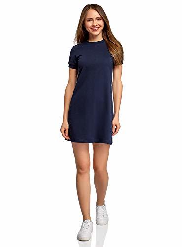 Producto oodji Ultra Mujer Vestido Holgado de Punto, Azul, ES 38