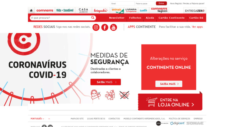 Fashion Continente - o seu Hipermercado para Compras Online.