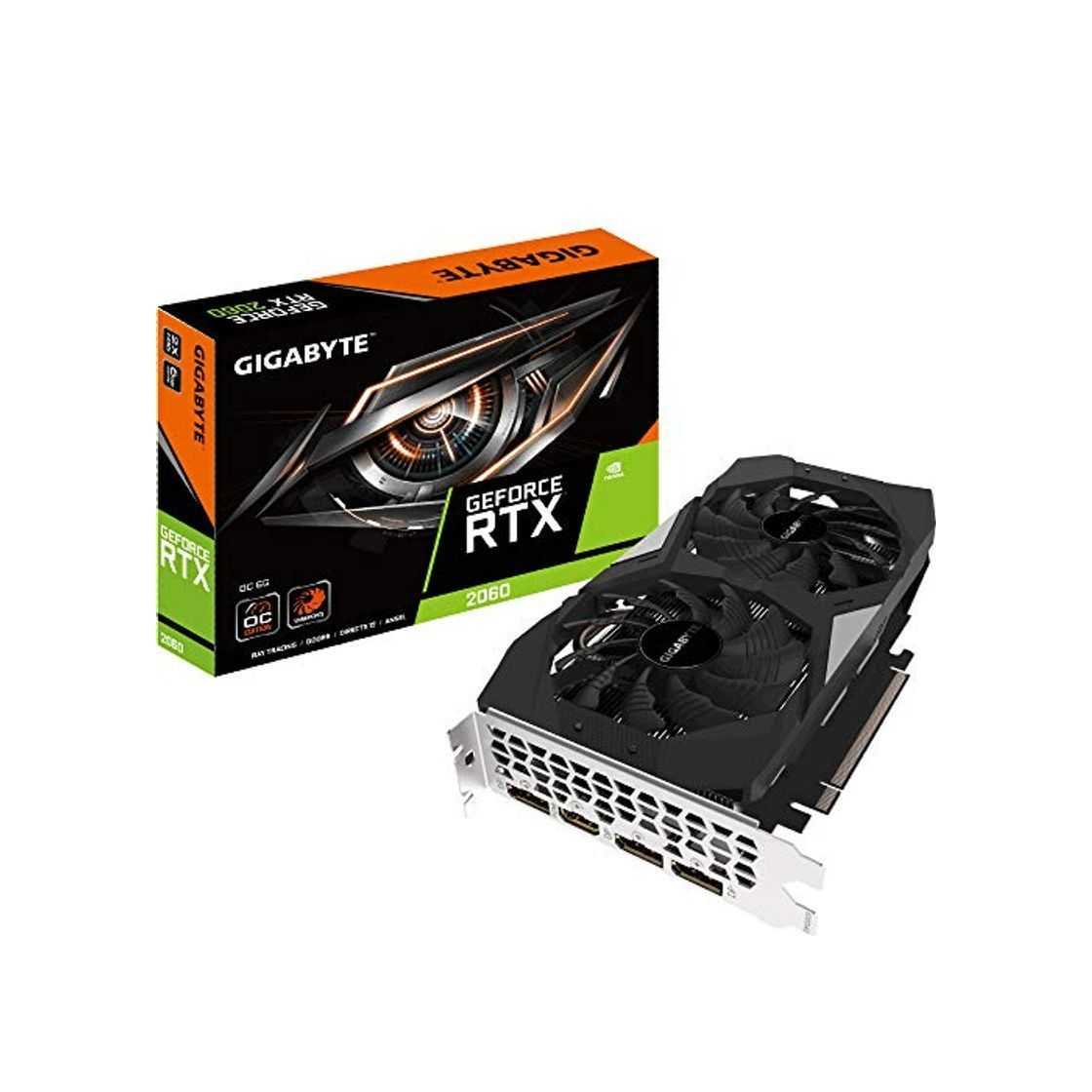 Electrónica Gigabyte Technology GeForce RTX 2060 OC GV-N2060OC-6GD - Tarjeta grafica