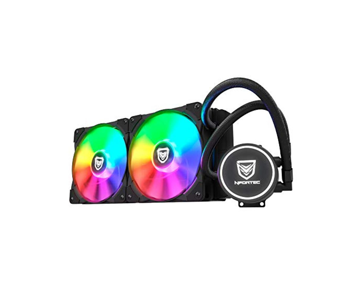 Product Nfortec Hydrus RGB Refrigeración Líquida 240mm con Retroiluminación RGB y Ventiladores de