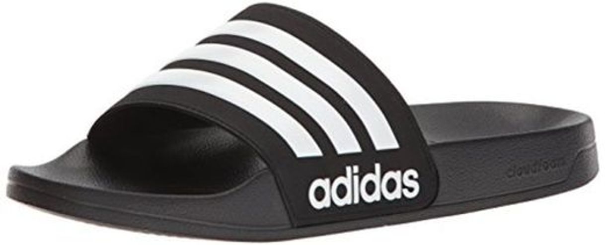 Social adidas Adilette Shower Chanclas Hombre, Negro
