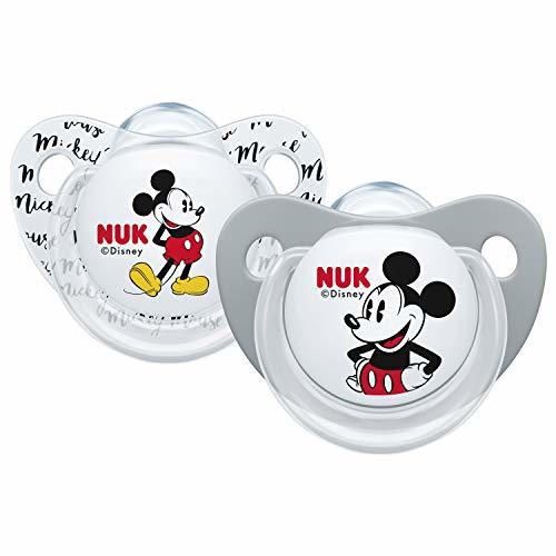 Nuk Mickey & Minnie - Chupetes fisiológicos de silicona T1