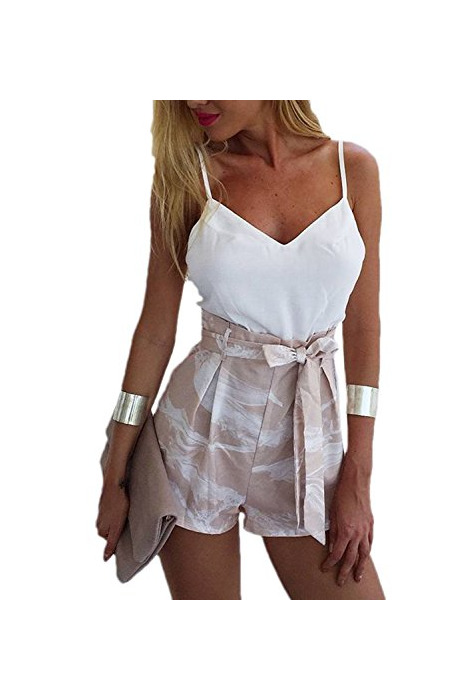 Social Las Mujeres Elegantes Trajes De 2 Piezas Rompers Cami Top Y Pantalones