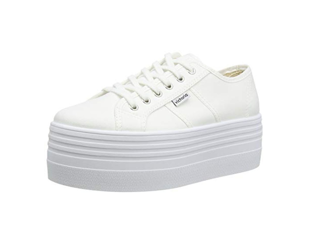 Moda Victoria Barcelona Doble Lona Monocromo, Zapatillas Unisex Adulto,