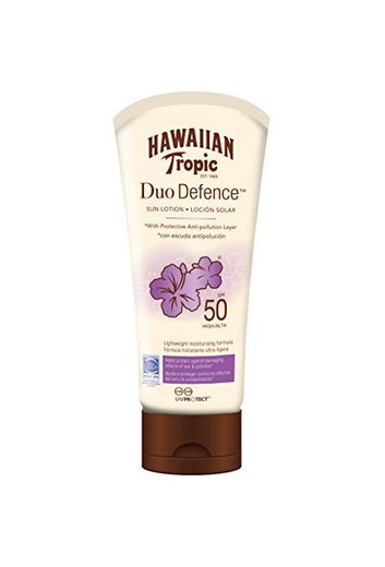 Hawaiian Tropic Duo Defence - Loción Protectora de los Efectos Dañinos del