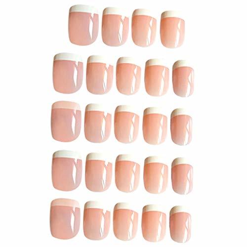 Product SM SunniMix 24 Piezas De Uñas Postizas De Color Rosa Natural para