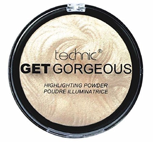 Social TECHNIC GET GORGEOUS HIGHLIGHTER Shimmer Compact Highlighting Shimmering Powder by Technic