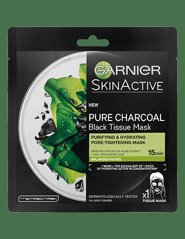 Moda Garnier Moisture Bomb Garnier Charcoal and Algae Hydrating Face ...