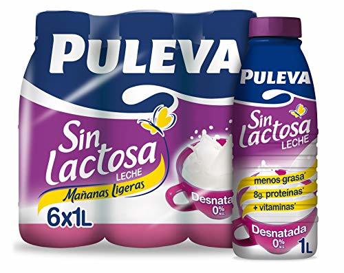 Product Puleva Leche Mañanas Ligeras Desnatada - Pack 6 x 1 L -