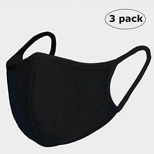 Social [3 Pack] Fashion Face Mask Unisex SOUNDMAE Adjustable Reusable Cotton Warm Mouth