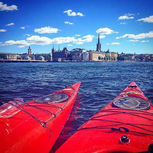 Fashion Stockholm kayaking 