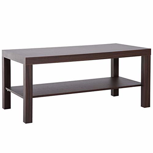 HOMCOM Mesa de Centro Mesita Café Mueble Salón Comedor Mesa Auxiliar Madera