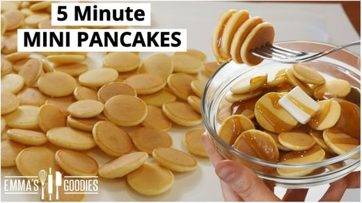 5 Minute MINI PANCAKES ! Pancake Cereal ! Mini Pancakes Recipe