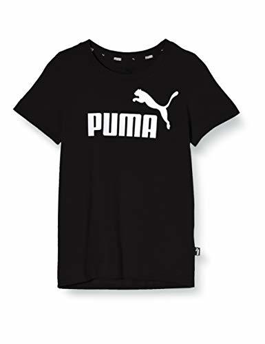 Social PUMA Essentials LG Jr Camiseta de Manga Corta, Niños, Negro