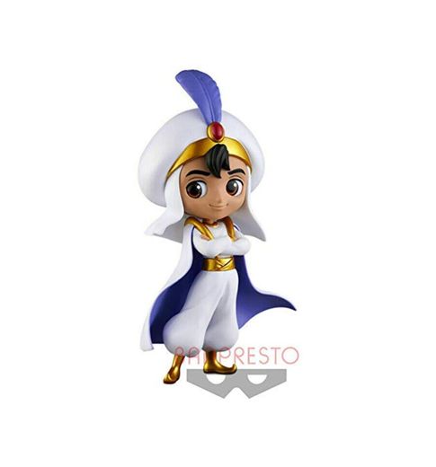 Figura Estatuilla 14cm Aladdin Vestido Blanco QPOSKET Aladdin Banpresto Disney Personajes Prince Style Versión B