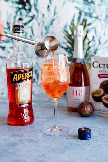 Uma maravilhoso drink de Aperol com prosecco.... 