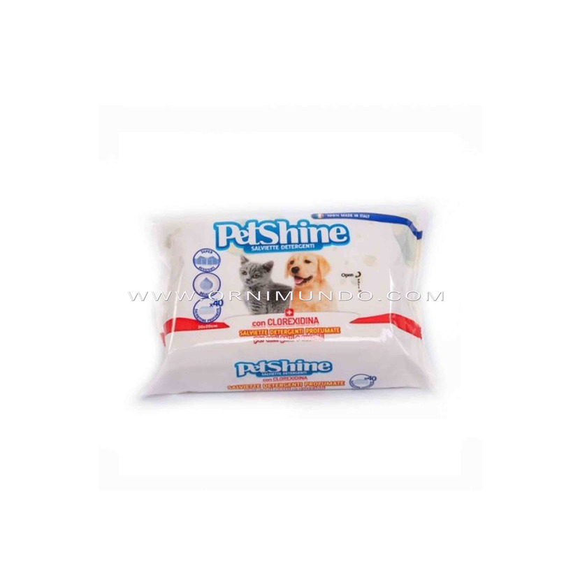 Product Pet Shine Toalhetes com Clorexidina