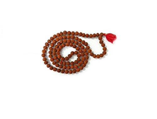 Lugar Rudraksha Japa Mala - Collar de oraciones de alta calidad con 108