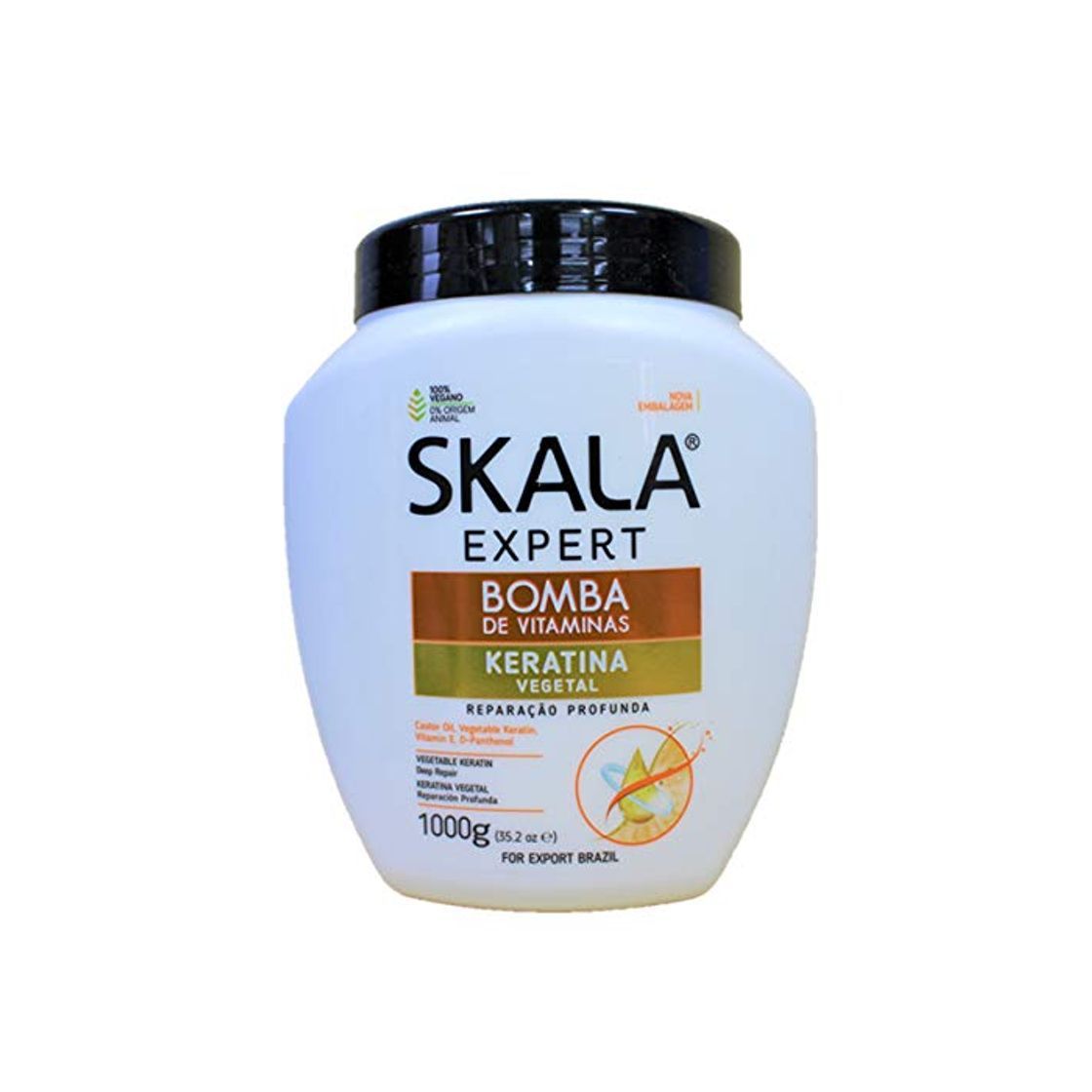 Social Skala Crema Acondicionadora Bomba de Vitaminas de Keratina Vegetal 1000 ml