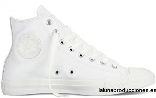 Fitness Converse Chuck Taylor All Star Hi, Zapatillas Unisex, Blanco