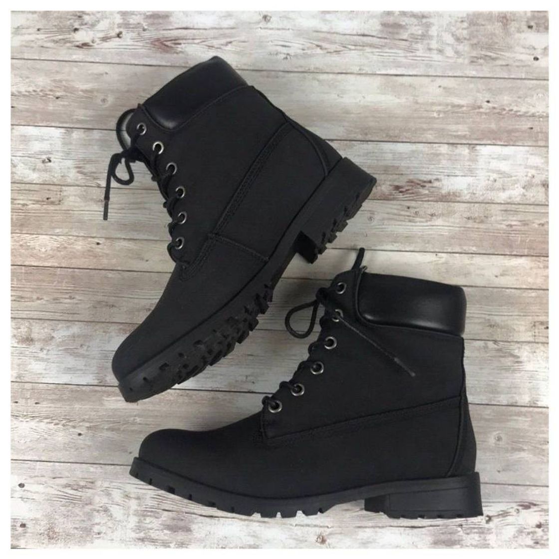 Fashion Black combat boot