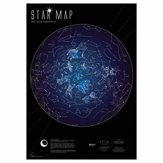 Mapa estelar fluorescente